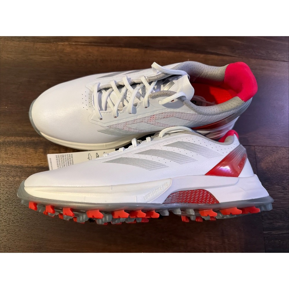 New Adidas Womens ZG Golf Shoes Size 6.5 White Red
